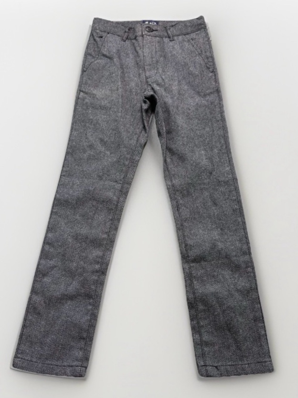 NWT The Childrens Place Boys Herringbone Dress Pants Size 10 Slim Gray NEW